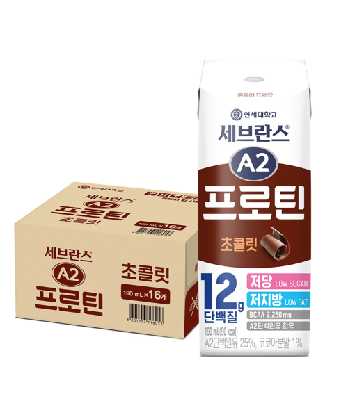 세브란스 A2프로틴 음료 초콜릿 190mL 16팩