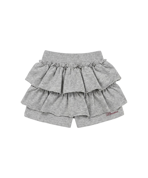 러플 팝 미니 스커트_멜란지 Ruffle Pop Mini Skirt_Melange