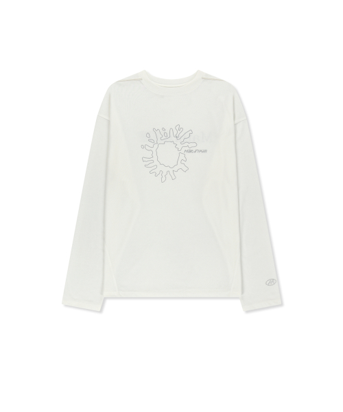 MATIN PACE SUNBURST GRAFFITI COVERED TOP IN IVORY