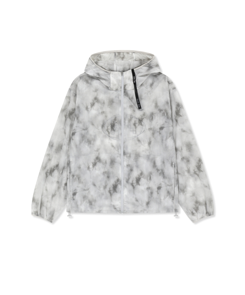 MATIN PACE REFLECTIVE LOGO WINDBREAKER IN LIGHT GREY