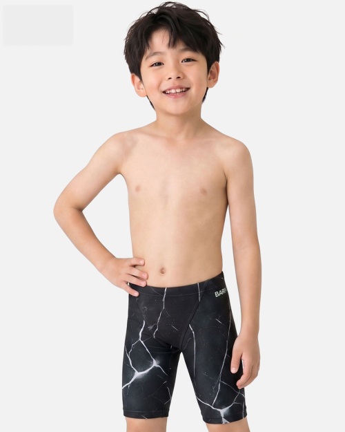 남아 크랙 4부 재머 수영복 블랙 (B6FKSMS801BLK)