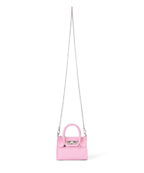 JELLY CHAIN MINI BAG IN PINK
