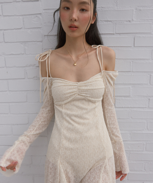 Pearl Veil Swim Dress