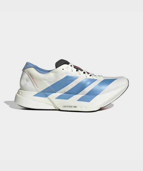 ADIZERO ADIOS PRO 4 OWHITE/LTBLUE/BRIRED