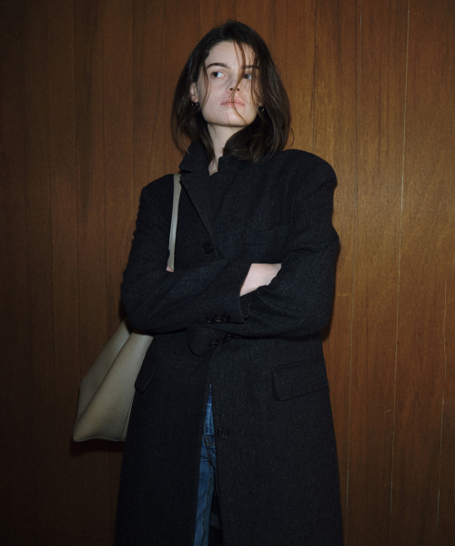Classic Tailored Coat_Charcoal