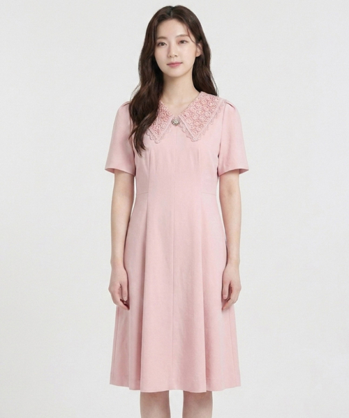 레이스 카라플레어 원피스_CB25WOC038Z