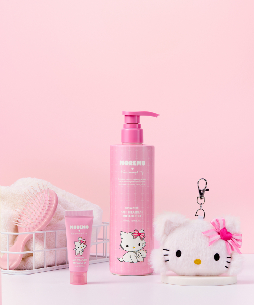[챠미키티 에디션] 모레모 투엑스 트리트먼트 475ml 기획 (+20ml+파우치 키링 증정)