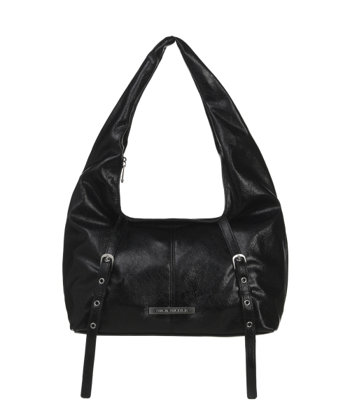 BELTED SHOULDER BAG_BLACK