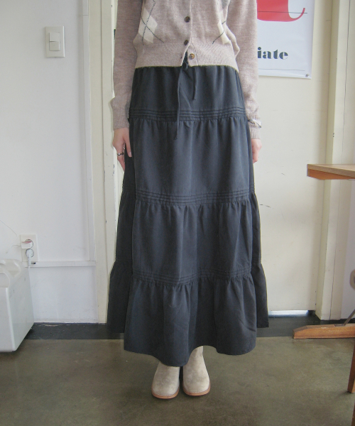 Long Tiered Skirt / WHWHG4941F