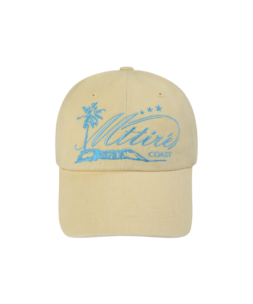 COAST WASHED CAP / Light yellow