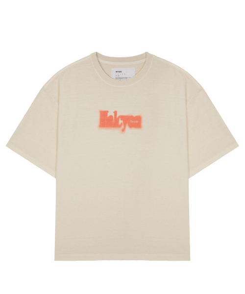 HALCYON FRAME WASHED T-SHIRT / Ivory
