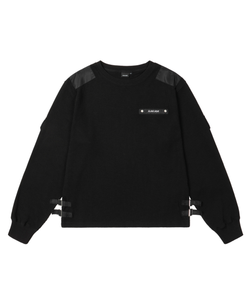 Waffle Aviator Long Sleeve (Black)