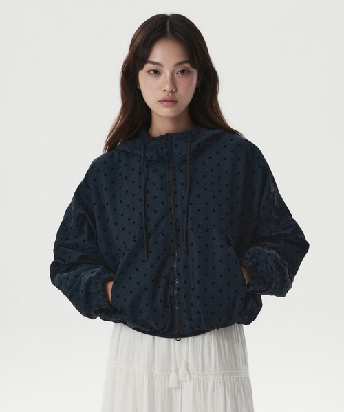 Hooded Crop Windbreaker / WHJJG4822F