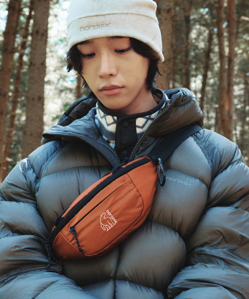 노르디스크 [휘게하이크] 하이라이트 가로 힙색_Orange