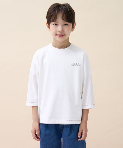 [정희기] 7부 티셔츠 아이보리 (BI6741U020)