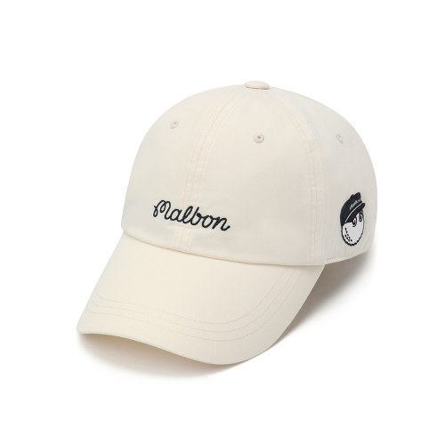 말본 베이직 로고 스크립트 캡 OFF WHITE