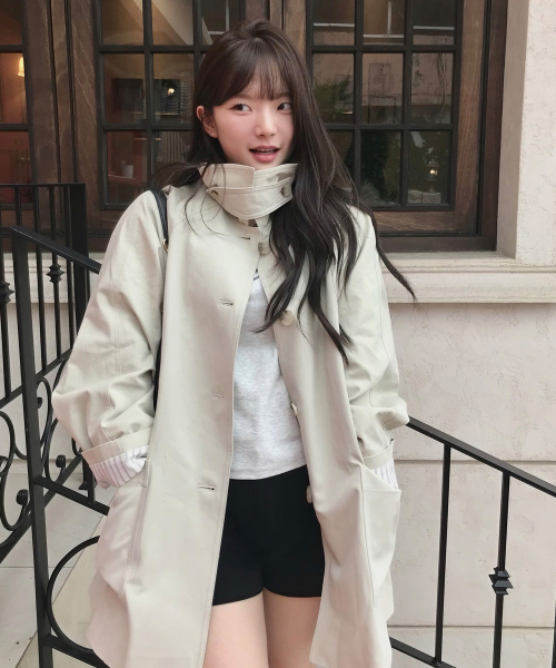 하프 트렌치코트 RE JTG311B_MIWJTG90QB