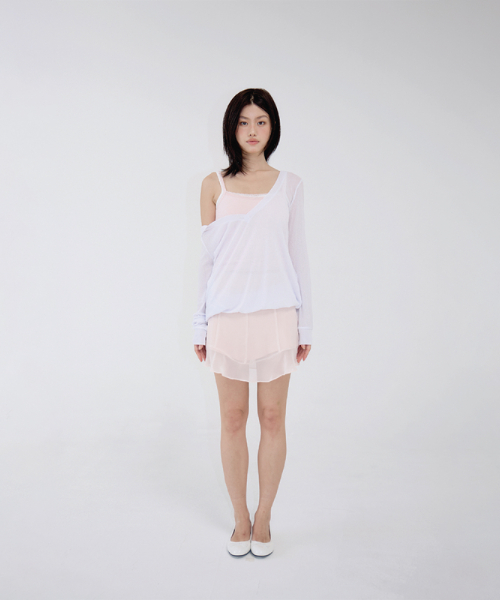 CLOUD V-NECK SHELL WHITE