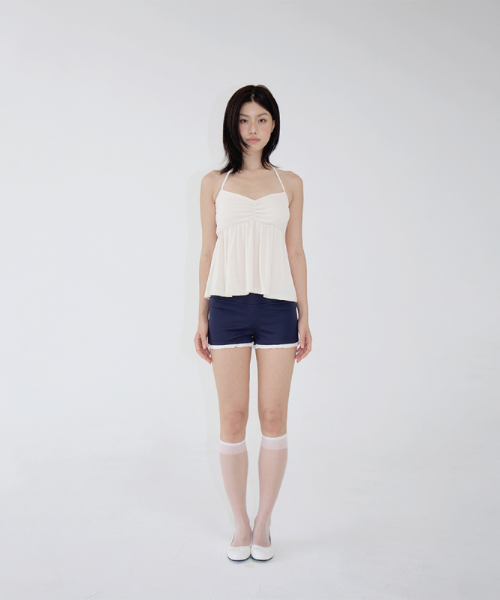 FRILL SHORTS NAVY