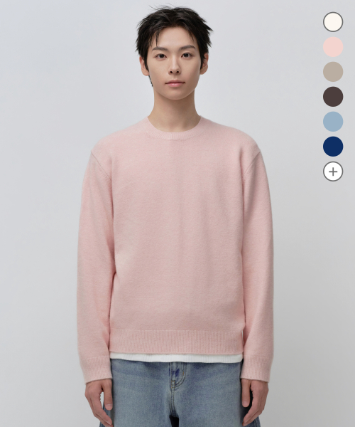에센셜 크루 넥 니트 (10 colors)