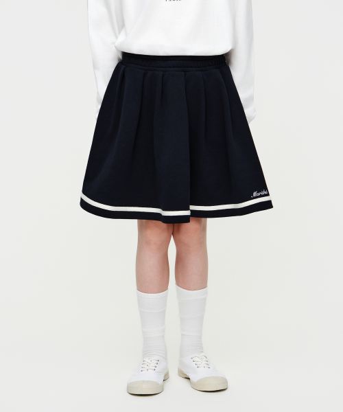 KIDS W FLARE SWEAT SKIRT navy