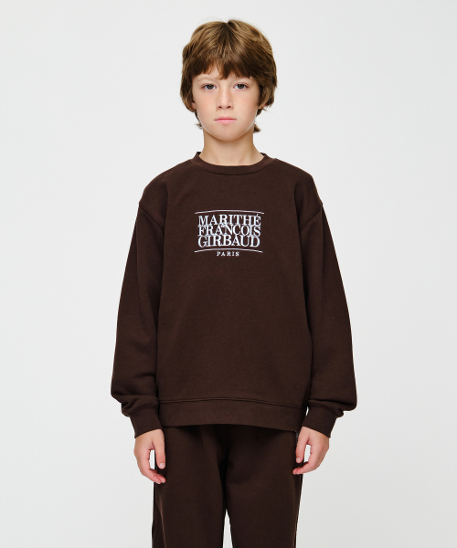 마리떼 키즈 KIDS CLASSIC LOGO SWEATSHIRT brown