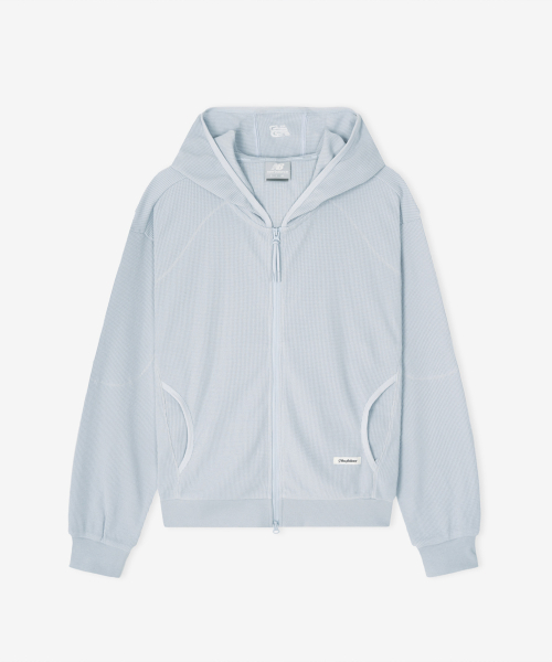 NBMDG3W812 / WOMEN AIRY 와플 후드집업 (L/BLUE)