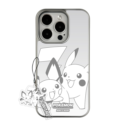 Pokemon Gray MagSafe Glossy Case_Pikachu & Pichu