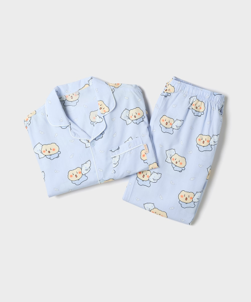 [망그러진곰] 긴팔 파자마(Blue)_SPPPG49U03
