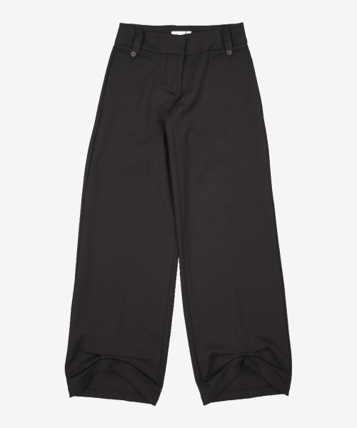 USED] 미세키서울(MISEKI SEOUL) Tuck detail slacks pants BLACK 1