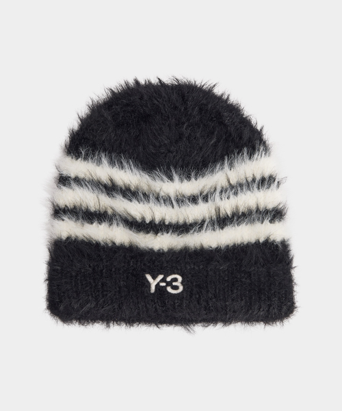 와이쓰리 (U) 3S 비니 블랙 Y-3 3S BEANIE BLACK/CREAM WHITE