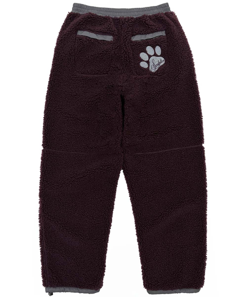 Teddy Wide Pants Burgundy