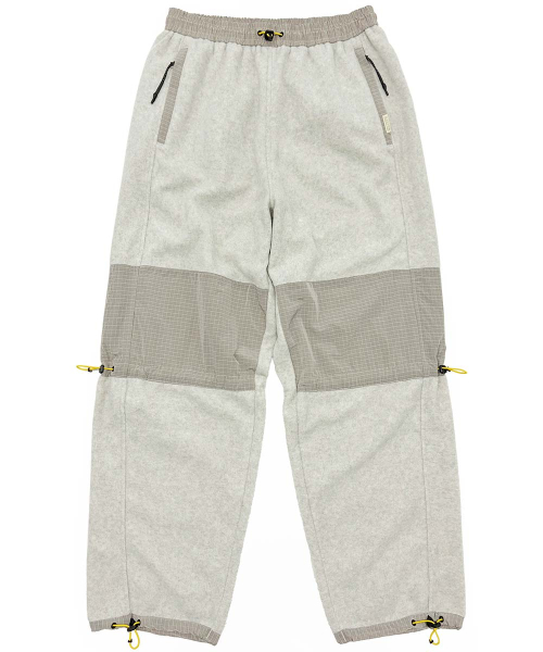 Fleece Colorblock Pants Oatmeal