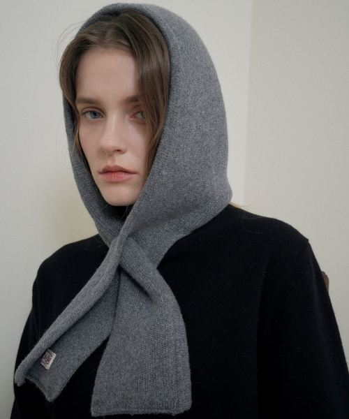 Hoodie Muffler Knit Balaclava (4colors)