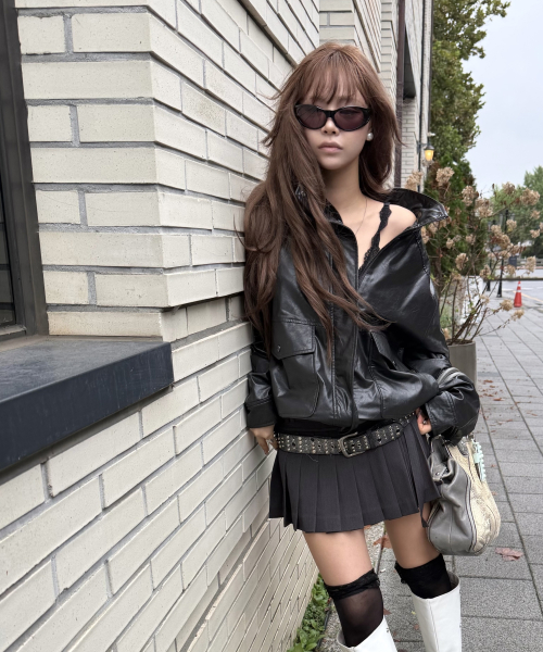플리츠 미니 스커트_MIWWHG931C