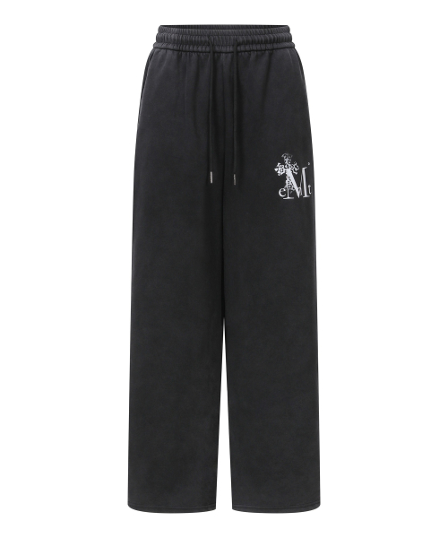 SAHARA GRADATION LEOPARD CROSS PIGMENT SWEAT PANTS