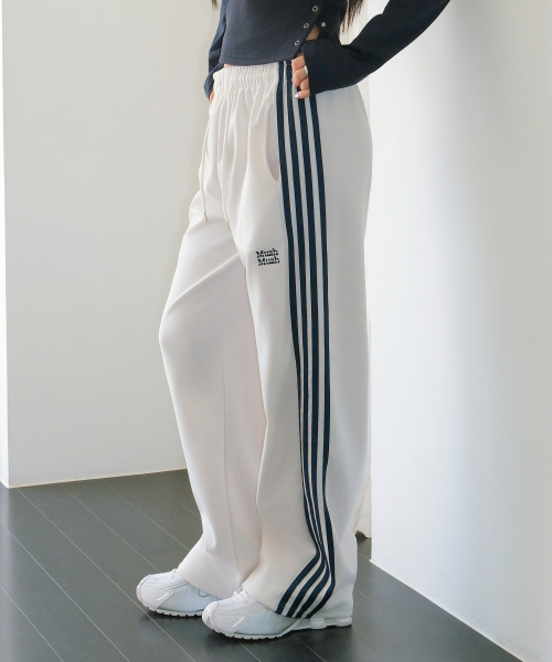 POINT LINE TRAINING SWEAT PANTS [CREAM]