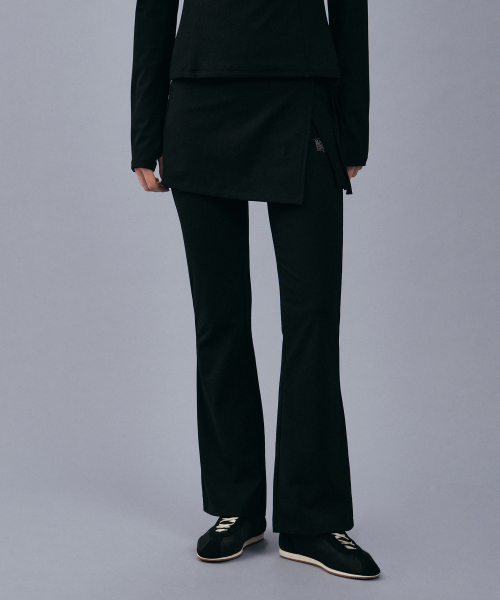 마리떼 스포츠 MARITHE SPORT W LAYERED SKIRT LEGGINGS black