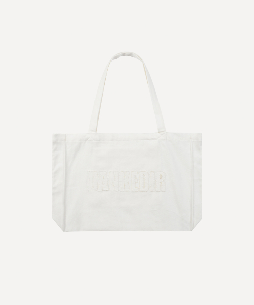 DANKEDIR logo cotton bag - white