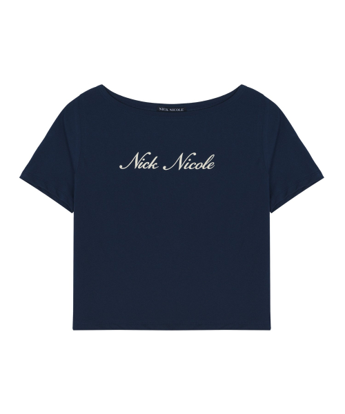 NICOLE OFF SHOULDER TOP_NAVY