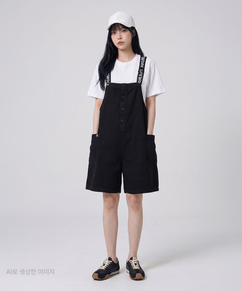 여성) 트윌 5부 점프수트