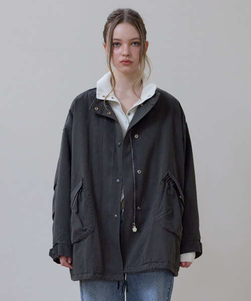 Overfit Padded Field Jacket [Charcoal]