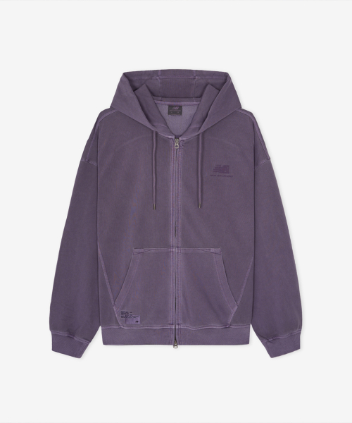 NBMDG31833 / UNI ESCAPE 다잉 후드집업 (PURPLE)