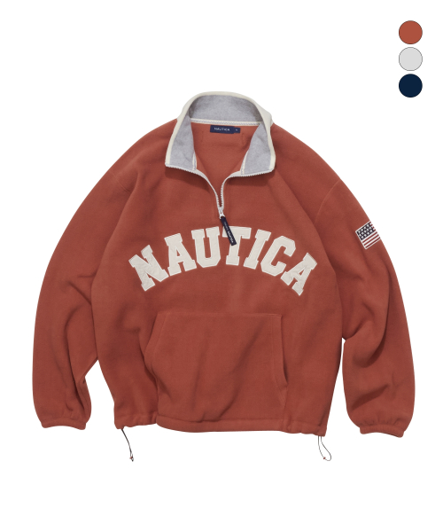 노티카 아치 로고 폴라 하프 집업(3colors) NFL2216