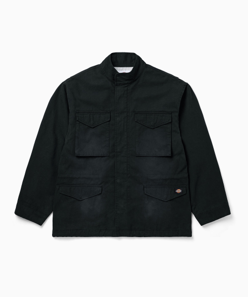 워시드 M-65 필드 재킷 Black