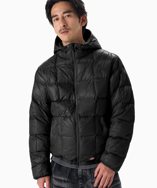 파고 후디드 미드 다운 재킷 Black