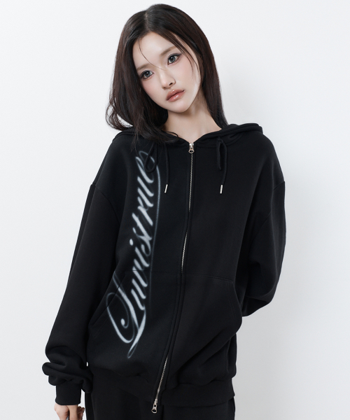 RL CROSS COLORSTONE HOOD ZIP UP(BLACK)