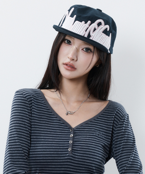 RL LETTERING FILLBOX CAP(NAVY)