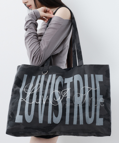 RL LETTERING TOTE BAG(CAMO)