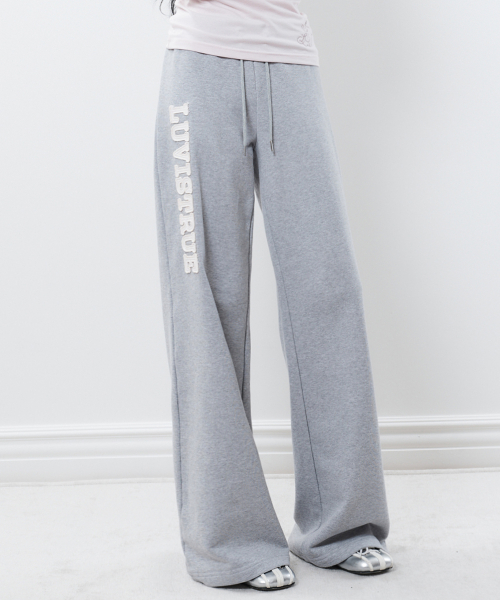 RL PATCH BOOTCUT PANTS(GRAY)